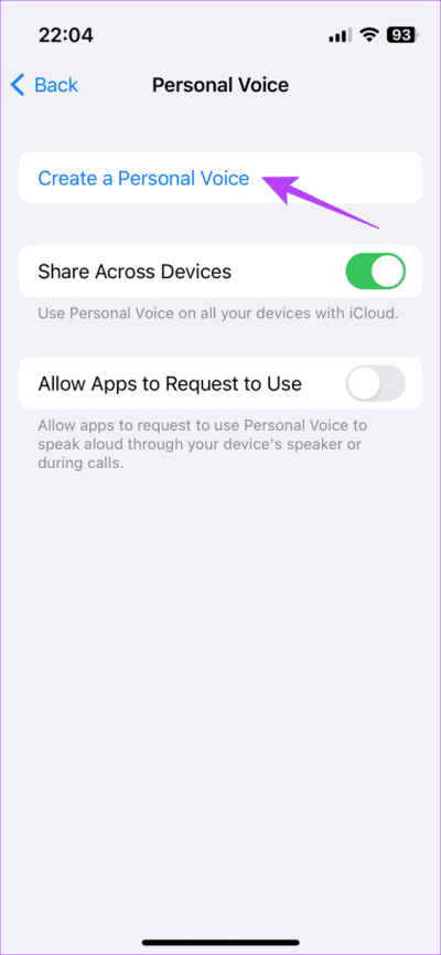 ios17-personal-voice-3-e1690903550985 كيفية استخدام ميزة Personal Voice في iPhone لإنشاء صوتك AI