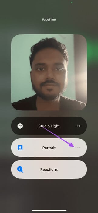 more-options-portrait-facetime-control-center-iphone-473x1024-1 أفضل 5 إصلاحات لعدم عمل الوضع الرأسي في FaceTime على iPhone