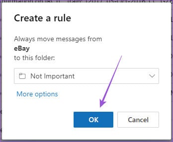 move-email-automatically-to-folder-new-outlook-windows كيفية إنشاء المجلدات ونقل رسائل البريد الإلكتروني في Outlook على Mac وWindows