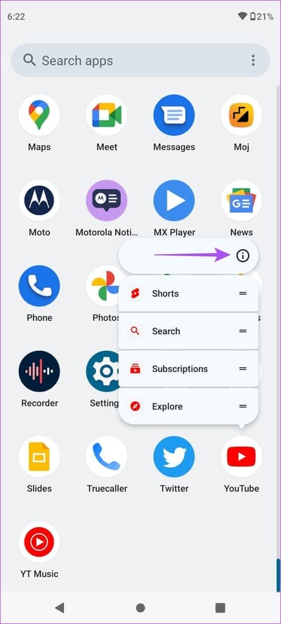 open-app-info-youtube-app-android-462x1024-1 أفضل 4 إصلاحات عدم عمل ميزة "إضافة إلى قائمة الانتظار" على YouTube على iPhone و Android
