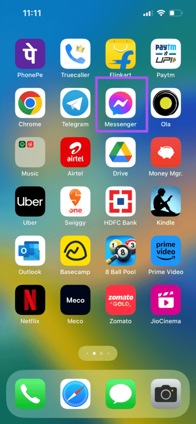 open-facebook-messenger-on-iphone-710x1536-3 كيفية مشاركة الشاشة في Facebook Messenger على الهاتف المحمول وسطح المكتب