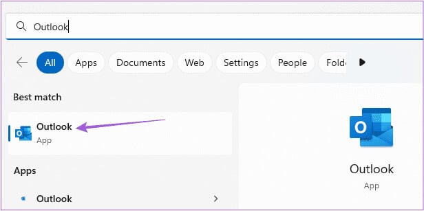 open-outlook-on-windows كيفية إنشاء المجلدات ونقل رسائل البريد الإلكتروني في Outlook على Mac وWindows