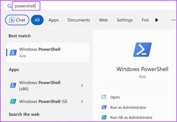 open-powershell-3 5 طرق سريعة للتحقق من إصدار .NET Framework على Windows 10 و Windows 11