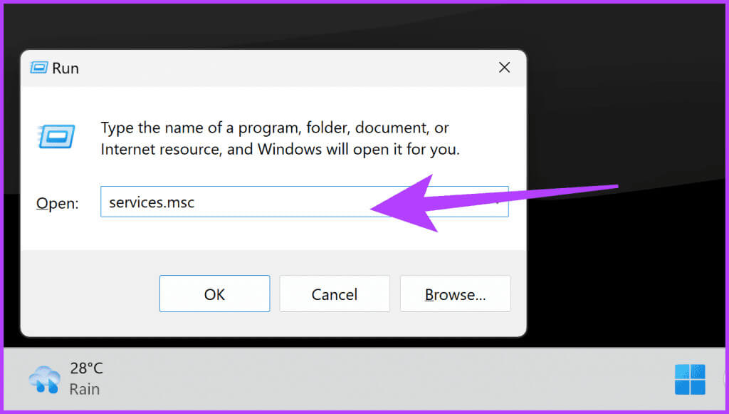 open-the-Run-dialog.-Here-type-in-services.msc-and-then-press-Enter-1024x581-1 8 إصلاحات لتطبيق Xbox عالق في الخطأ "Few Things That Are Missing on This PC".
