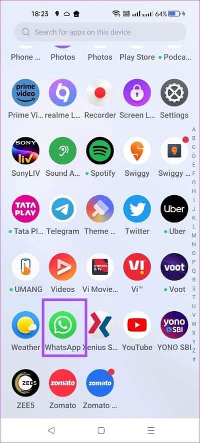 open-whatsapp-on-android-2 كيفية إرسال رسائل فيديو فورية على WhatsApp على iPhone و Android