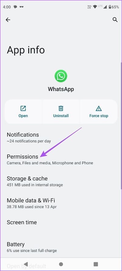 permissions-whatsapp-android كيفية إرسال رسائل فيديو فورية على WhatsApp على iPhone و Android