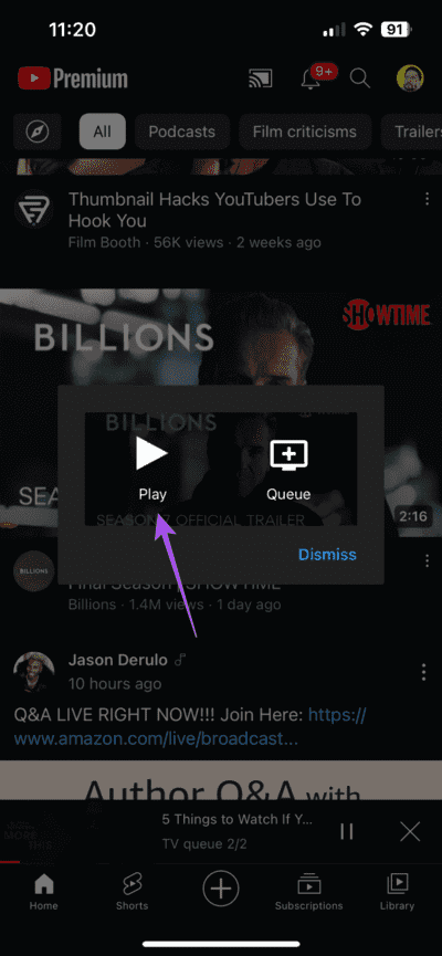 play-video-in-youtube-connect-iphone-710x1536-1 كيفية استخدام YouTube Connect على iPhone و Android
