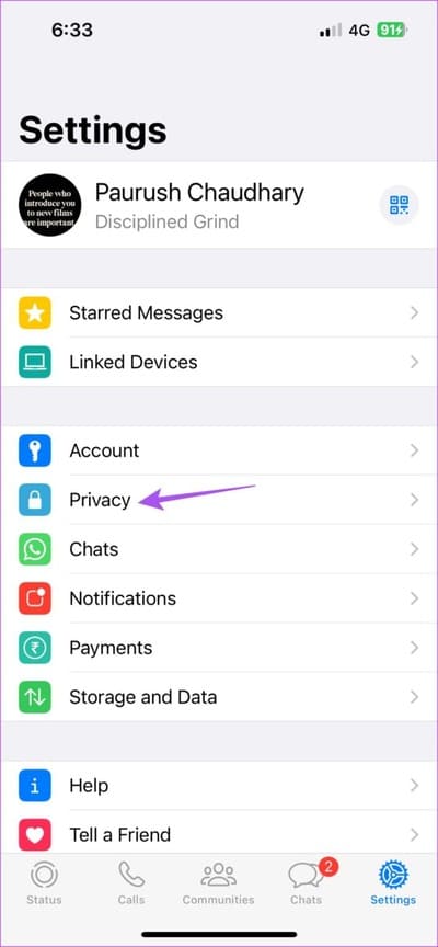 privacy-settings-whatsapp-iphone-711x1536-1 كيفية إرسال رسائل فيديو فورية على WhatsApp على iPhone و Android