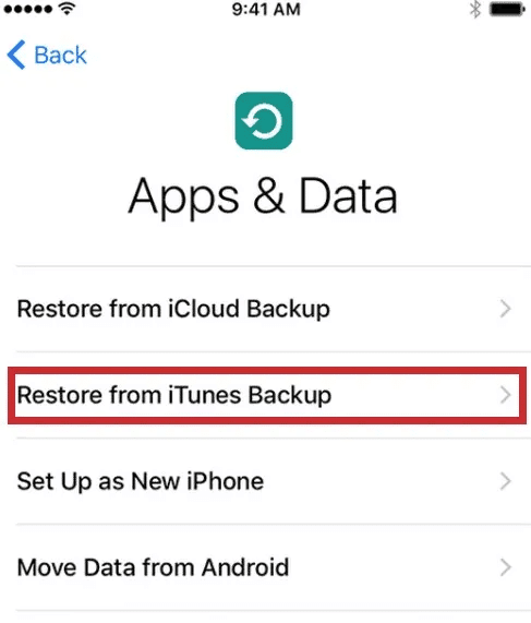 set-new-iphone-option كيفية إعادة تعيين رمز مرور IPhone