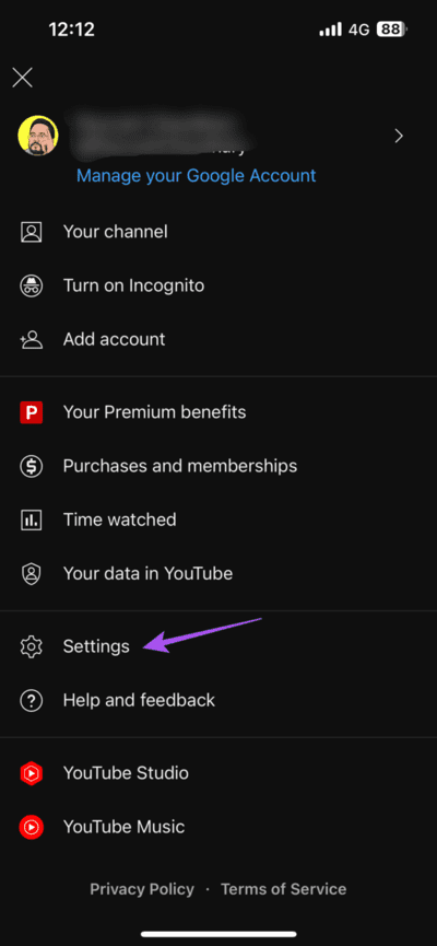 settings-youtube-app-710x1536-1 أفضل 4 إصلاحات عدم عمل ميزة "إضافة إلى قائمة الانتظار" على YouTube على iPhone و Android