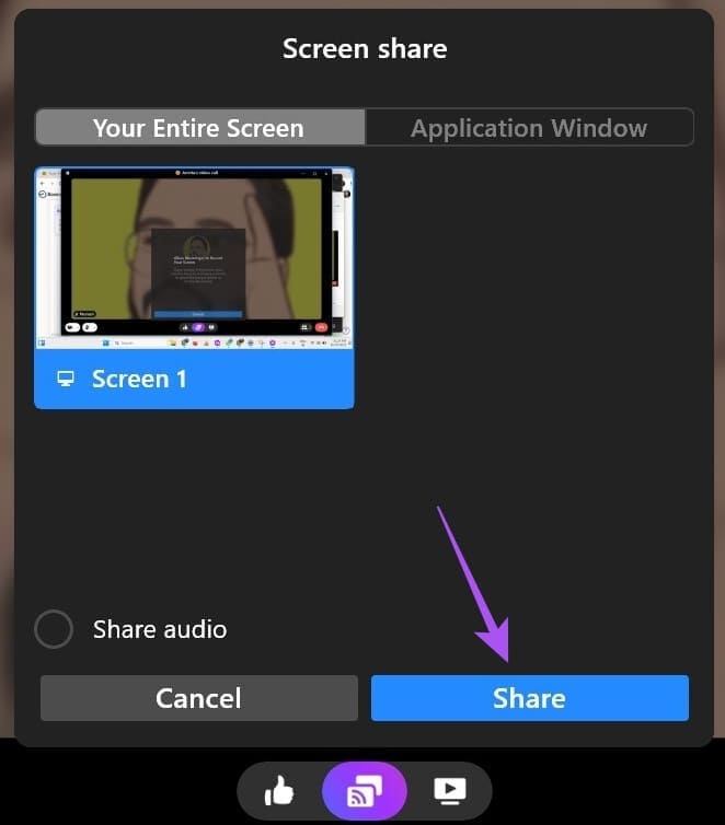share-screen-messenger-windows-11 كيفية مشاركة الشاشة في Facebook Messenger على الهاتف المحمول وسطح المكتب