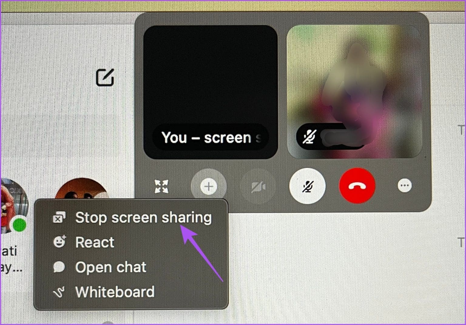 stop-screen-sharing-facebook-messenger-mac-1536x1071-1 كيفية مشاركة الشاشة في Facebook Messenger على الهاتف المحمول وسطح المكتب