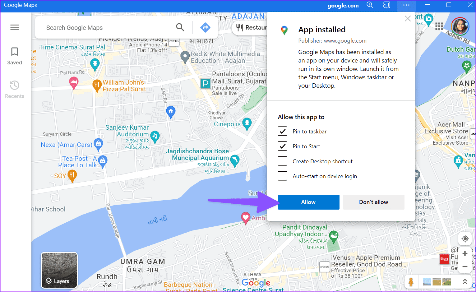 كيفية استخدام Google Maps على جهاز كمبيوتر Windows - %categories