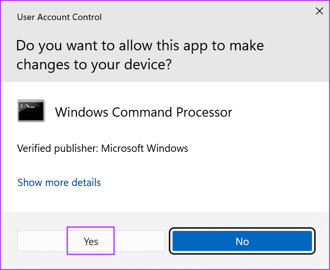 user-account-control-window-3 أفضل 7 طرق لإصلاح الخطأ "Page Fault in Nonpaged Area’" في Windows 10 وWindows 11