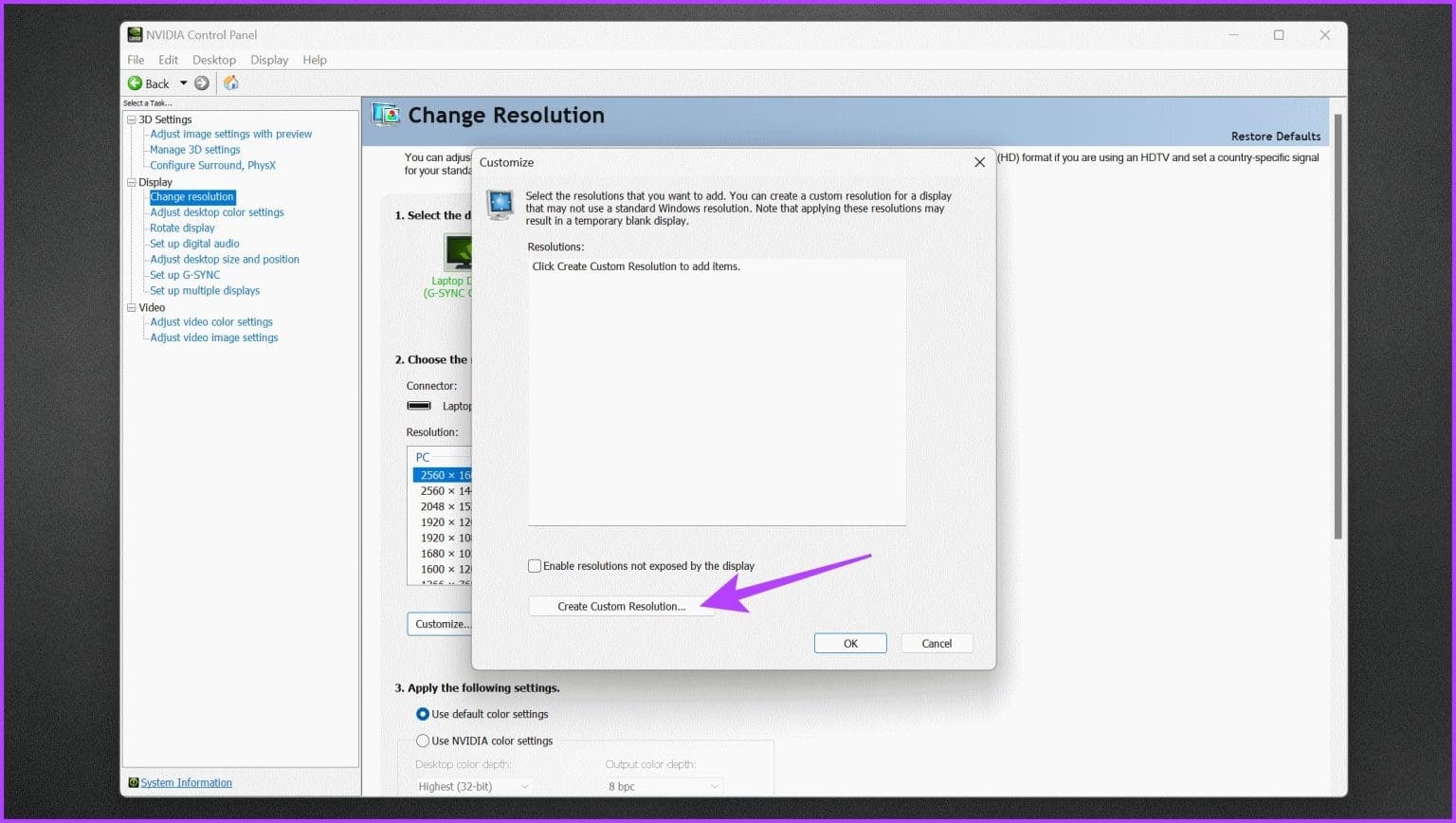 withborder_Click-on-Create-Custom-Resolution-1536x868-1 كيفية رفع تردد التشغيل على الشاشة: NVIDIA و AMD و Intel GPUs