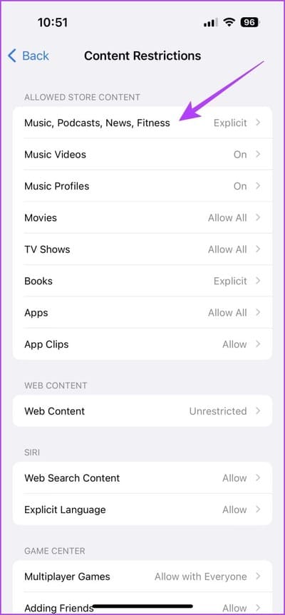كيفية السماح بالمحتوى الصريح أو إيقاف تشغيله على Apple Music - %categories
