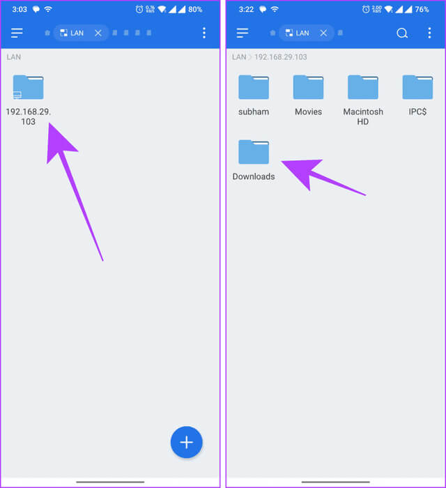 Accessing-Mac-Files-on-Android-using-SMB-server 4 طرق لنقل الملفات بين Mac وAndroid لاسلكيًا