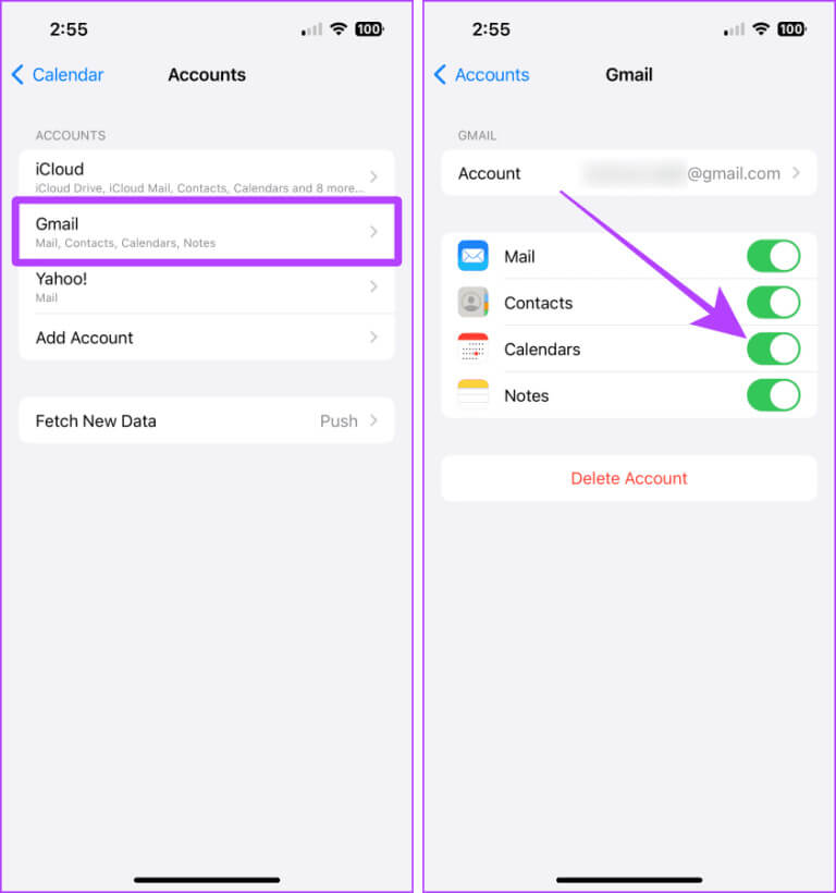 Calendar-Accounts-Settings-iPhone-768x820-1 6 طرق سهلة لإزالة أو حذف Calendar من iPhone
