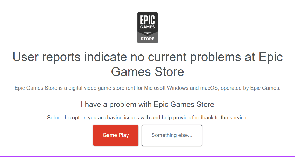 Check-if-Epic-Games-is-down 12 طريقة لإصلاح رمز خطأ II-E1003 في Epic Games
