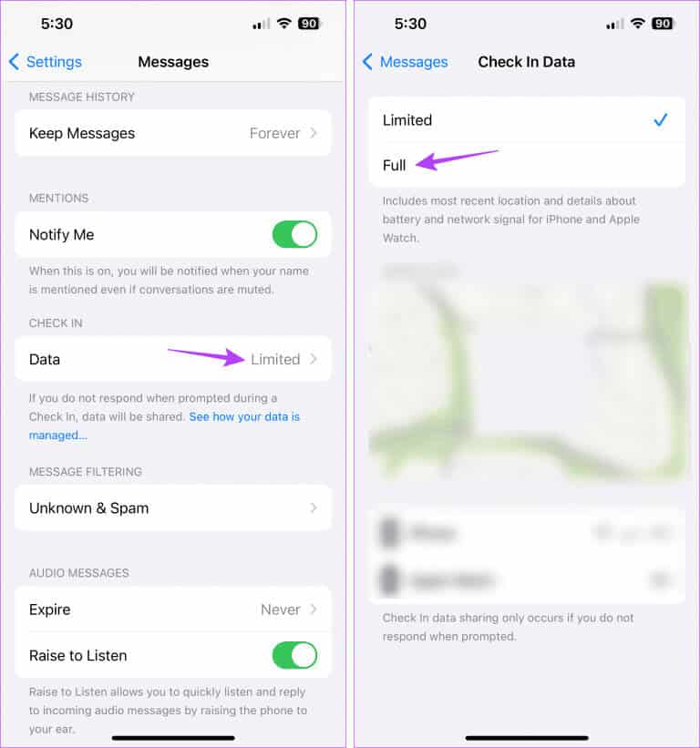 Click-on-Full-768x821-1 8 إصلاحات لعدم عمل أو عدم توفر iOS 17 Check In على iPhone