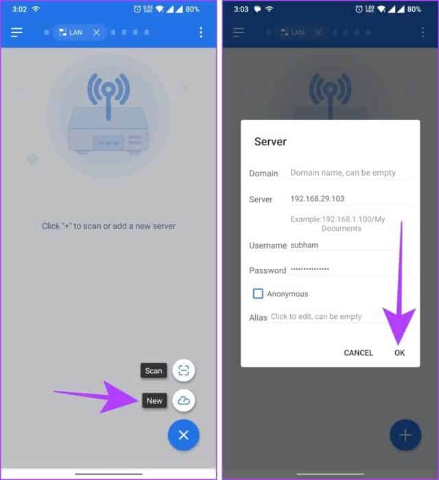 Connect-to-SMB-server-on-Android 4 طرق لنقل الملفات بين Mac وAndroid لاسلكيًا