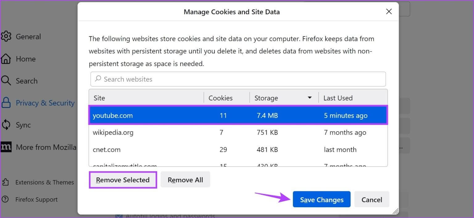 Delete-YouTube-Cache-on-Firefox-1536x709-1 كيفية مسح ذاكرة التخزين المؤقت على YouTube على أي جهاز