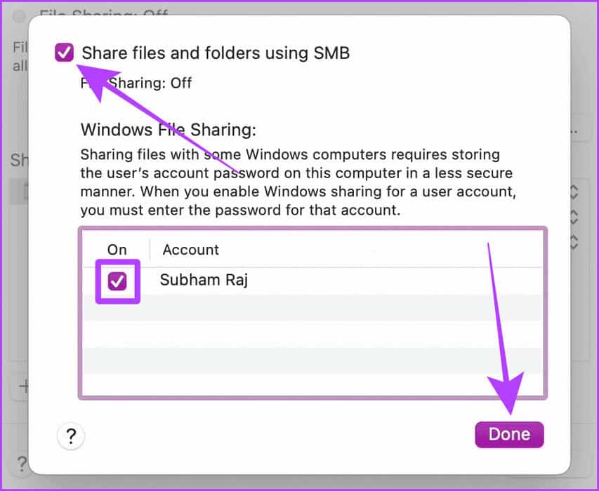 Enable-Share-Files-Using-SMB-on-Mac 4 طرق لنقل الملفات بين Mac وAndroid لاسلكيًا