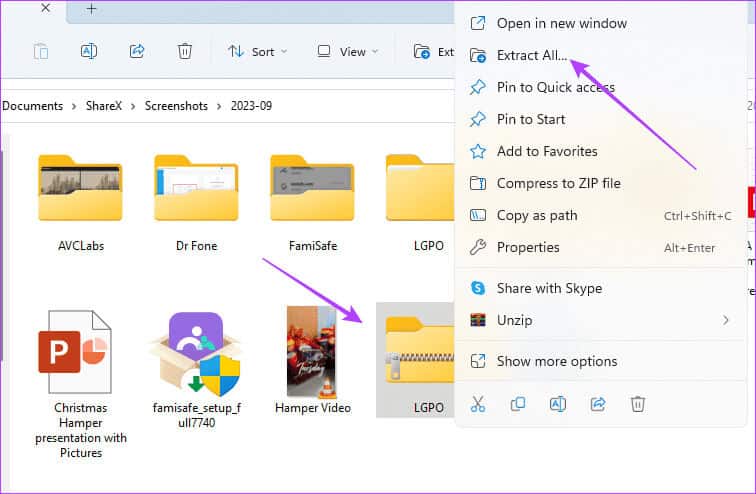 Extracting-LGPO أفضل 4 طرق لعمل نسخة احتياطية لمحرر نهج المجموعة المحلي على Windows 11