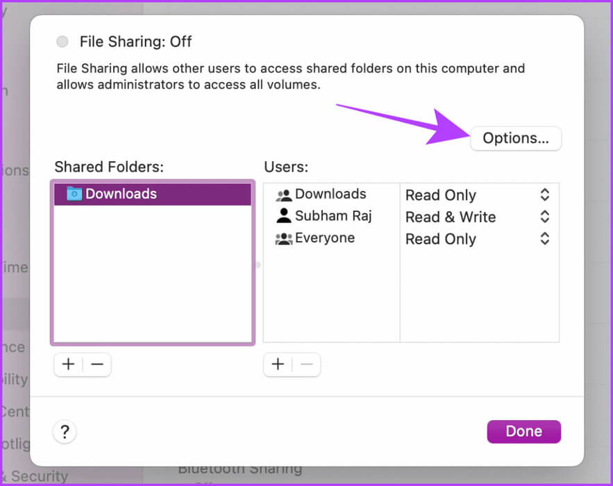File-Sharing-Customization-Mac-1024x812-1 4 طرق لنقل الملفات بين Mac وAndroid لاسلكيًا