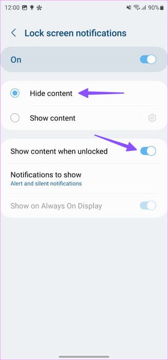 كيفية إخفاء محتوى الرسالة على شاشة القفل على هواتف Samsung Galaxy - %categories