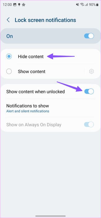 Hide-Message-Content-on-Lock-Screen-1-478x1024-1 كيفية إخفاء محتوى الرسالة على شاشة القفل على هواتف Samsung Galaxy