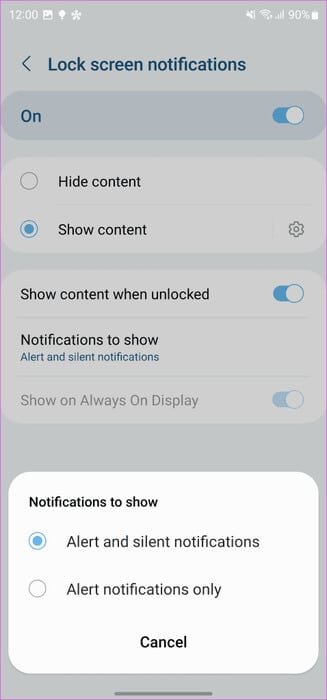 Hide-Message-Content-on-Samsung-Lock-Screen-9-478x1024-1 كيفية إخفاء محتوى الرسالة على شاشة القفل على هواتف Samsung Galaxy