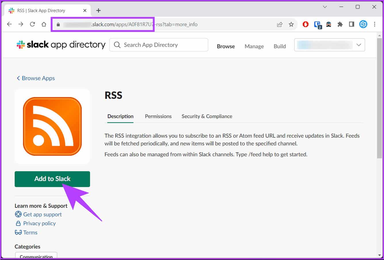 كيفية إعداد موجز RSS في Slack والحصول على آخر التحديثات - %categories