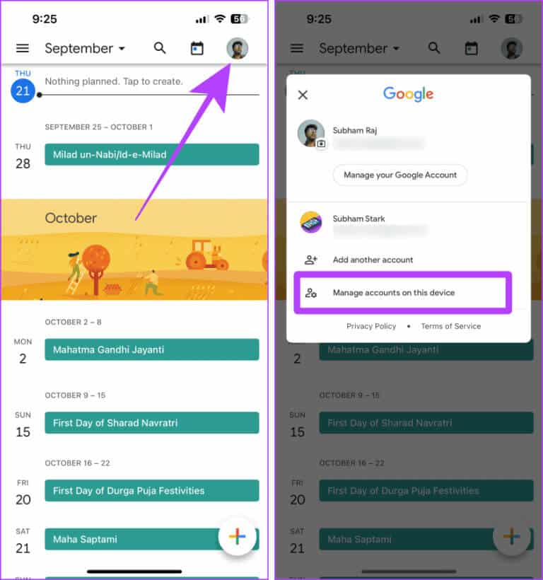Manage-Google-Calendar-Accounts-on-iPhone-768x820-1 6 طرق سهلة لإزالة أو حذف Calendar من iPhone