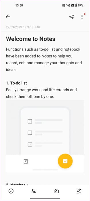 Notes-1-459x1024-1 أفضل 8 نصائح وحيل OxygenOS 14 التي يجب أن تعرفها