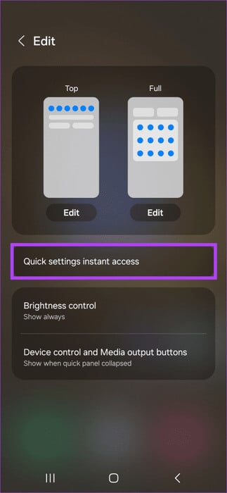 Now-tap-on-Quick-settings-instant-access-473x1024-1 8 أفضل نصائح وحيل Samsung One UI 6 التي يجب أن تعرفها
