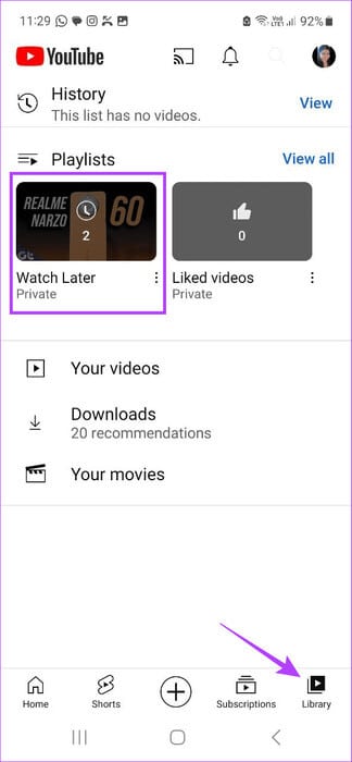 Open-Watch-Later-on-YouTube ما هي "المشاهدة لاحقًا" على YouTube وكيفية استخدامها
