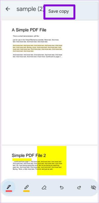 Save-PDF-as-a-Copy-in-Google-Drive-500x1024-1 كيفية إضافة تعليق توضيحي إلى ملف PDF باستخدام تطبيق Google Drive على Android