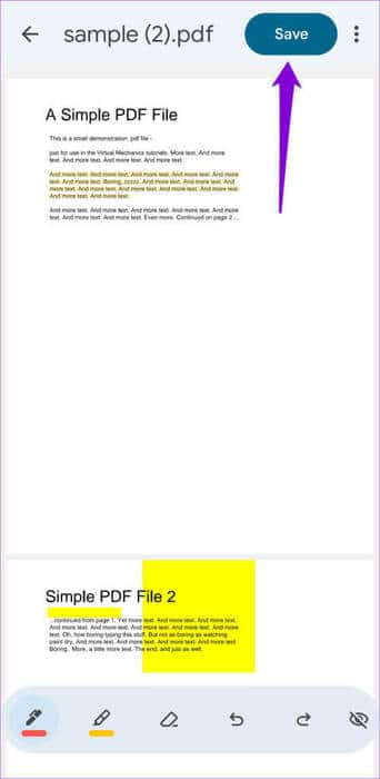 Save-PDF-in-Google-Drive-App-500x1024-1 كيفية إضافة تعليق توضيحي إلى ملف PDF باستخدام تطبيق Google Drive على Android