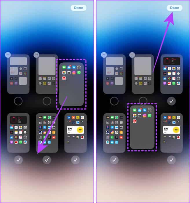 Saving-Home-Screen-Pages-on-iPhone كيفية نقل أو إعادة ترتيب التطبيقات على iPhone