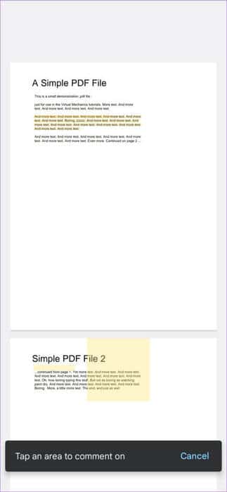 Select-Area-of-a-PDF-to-Add-Comment-473x1024-1 كيفية إضافة تعليق توضيحي إلى ملف PDF باستخدام تطبيق Google Drive على Android