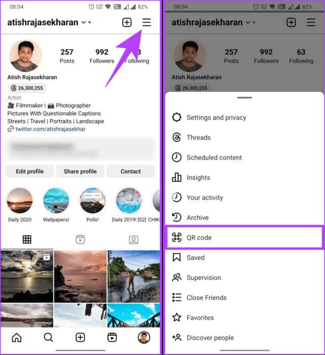 كيفية مشاركة رابط ملفك الشخصي على Instagram - %categories