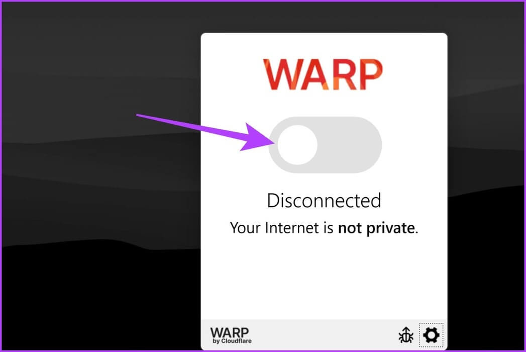Simply-enable-the-toggle-to-connect-to-Cloudflares-WARP-VPN-1536x1027-1 10 طرق لإصلاح رمز الخطأ 5004 أو 5005 على Amazon Prime Video