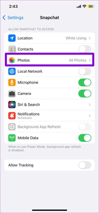 Snapchat-App-Permissions-474x1024-1 8 طرق لإصلاح عدم تشغيل مقاطع الفيديو في Snapchat على Android وiPhone