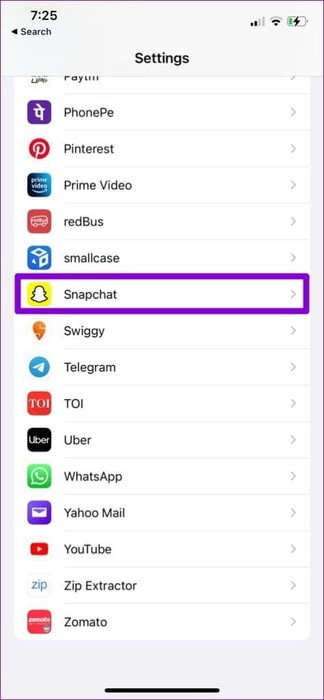 Snapchat-Settings-on-iPhone-1-474x1024-1 8 طرق لإصلاح عدم تشغيل مقاطع الفيديو في Snapchat على Android وiPhone