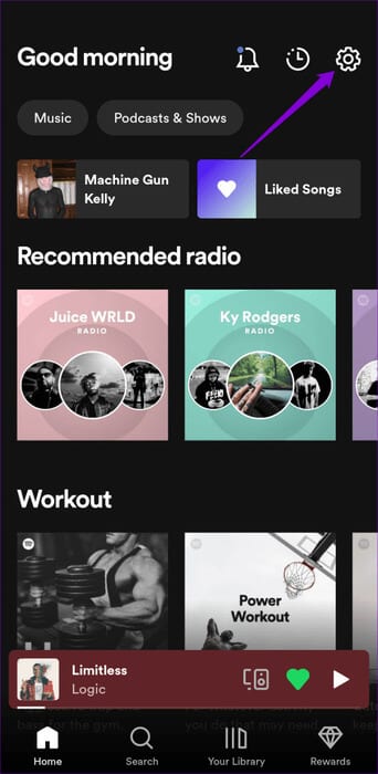 Spotify-App-Settings-1-500x1024-1 أفضل 6 إصلاحات لعدم مزامنة Spotify بين الهاتف المحمول وسطح المكتب