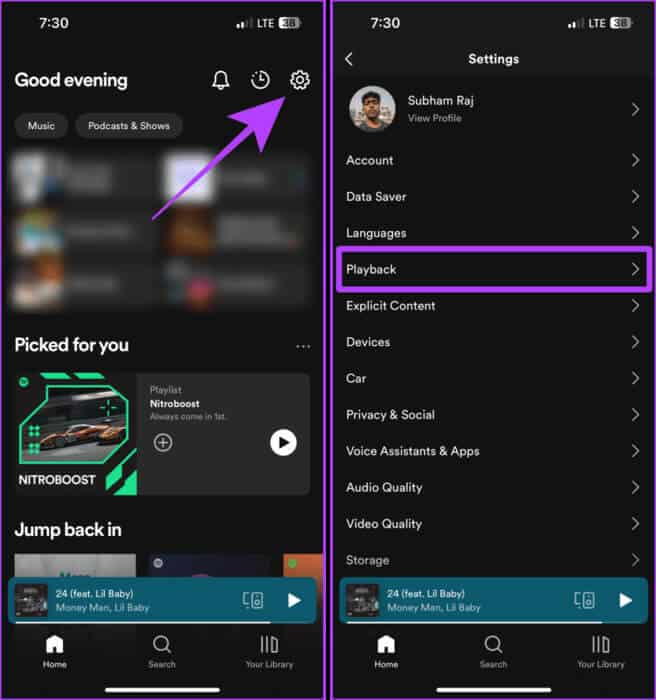 Spotify-Settings-on-Mobile-1 كيفية جعل Spotify أعلى صوتًا على سطح المكتب والهاتف المحمول