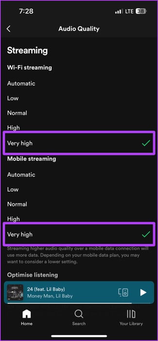 Streaming-Audio-Quality-Settings-Spotify-Mobile-475x1024-1 كيفية جعل Spotify أعلى صوتًا على سطح المكتب والهاتف المحمول