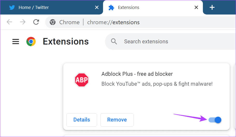 Turn-off-Extension 10 طرق لإصلاح مشكلة "لا يمكن تسجيل الخروج من Facebook" على الهاتف المحمول وسطح المكتب