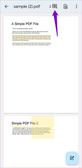 View-Comments-of-a-PDF-in-Google-Drive-500x1024-1 كيفية إضافة تعليق توضيحي إلى ملف PDF باستخدام تطبيق Google Drive على Android